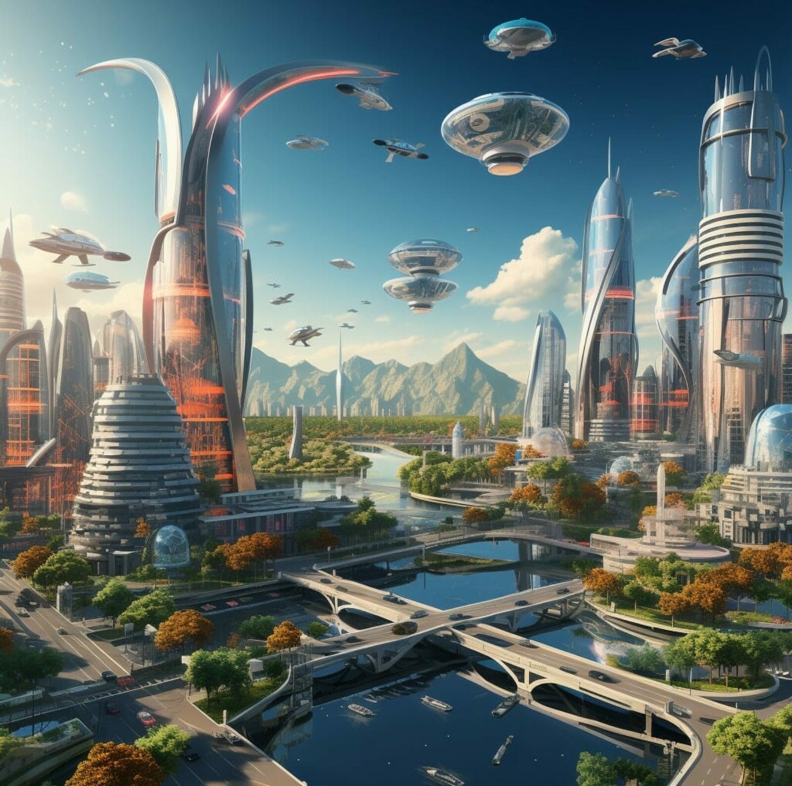 A_futuristic_image_of_a_city_skyline_with_drones_ai_automation
